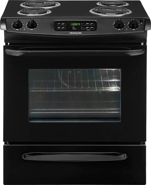 30" Slide-In Electric Range Black-CFES3015LB