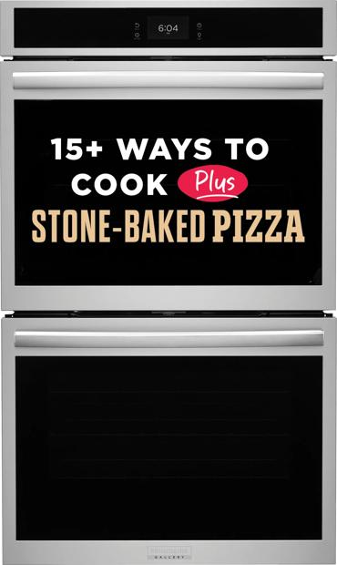 30" Double Electric Wall Oven with Stone-Baked Pizza - GCWD3070AF