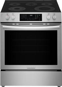 30" Front Control Electric Range with Total Convection