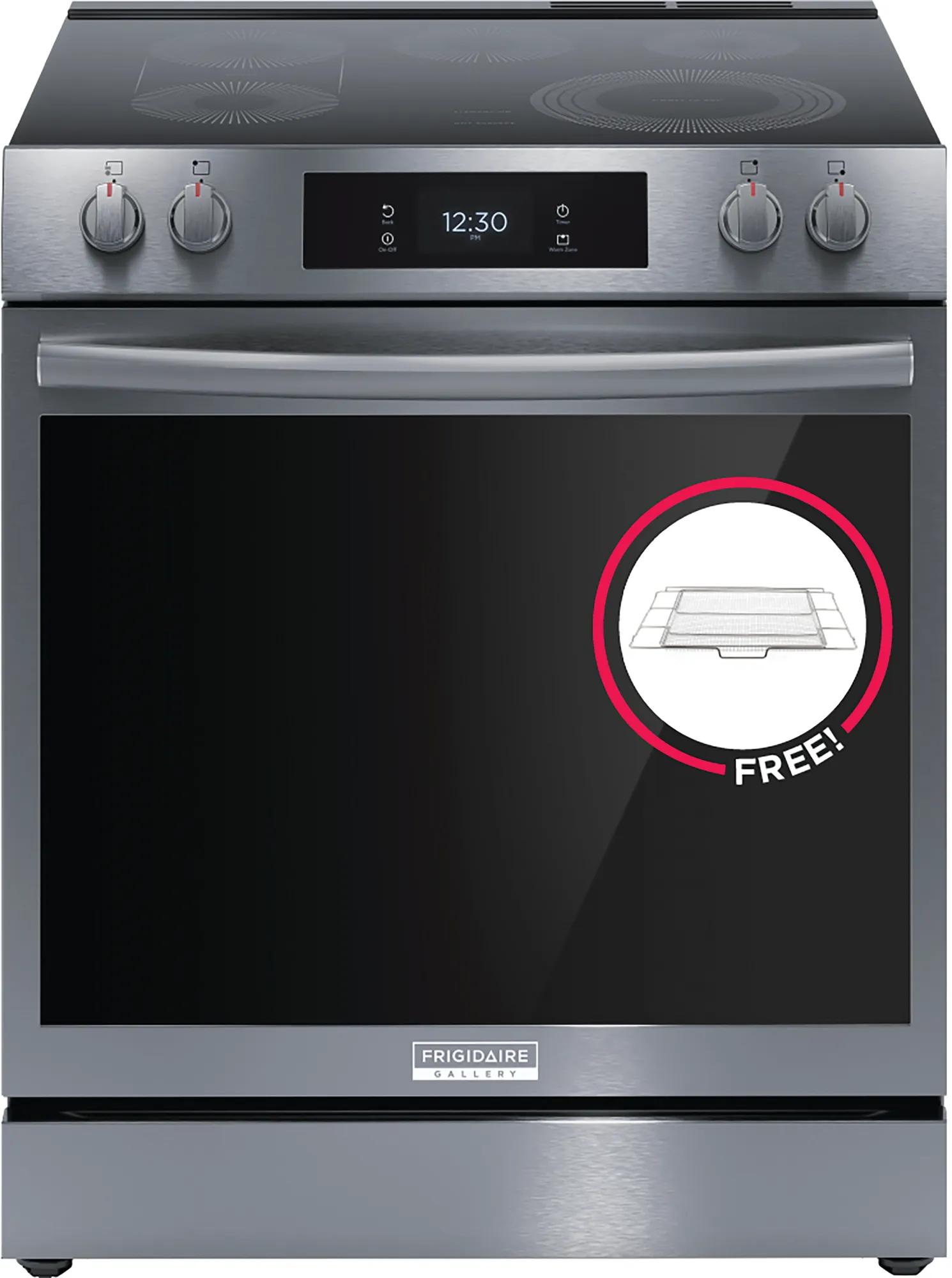 30” Electric Range with 15+ Ways to Cook, Includes Free Air Fry Tray