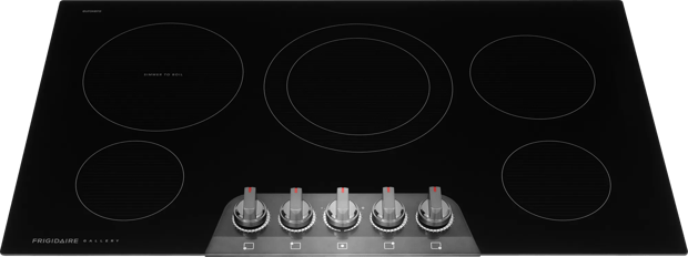 36" Electric Cooktop Black Stainless Steel-GCCE3670BD