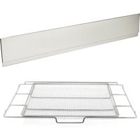 Stainless Universal Backguard & ReadyCook™ 30" Air Fry Tray