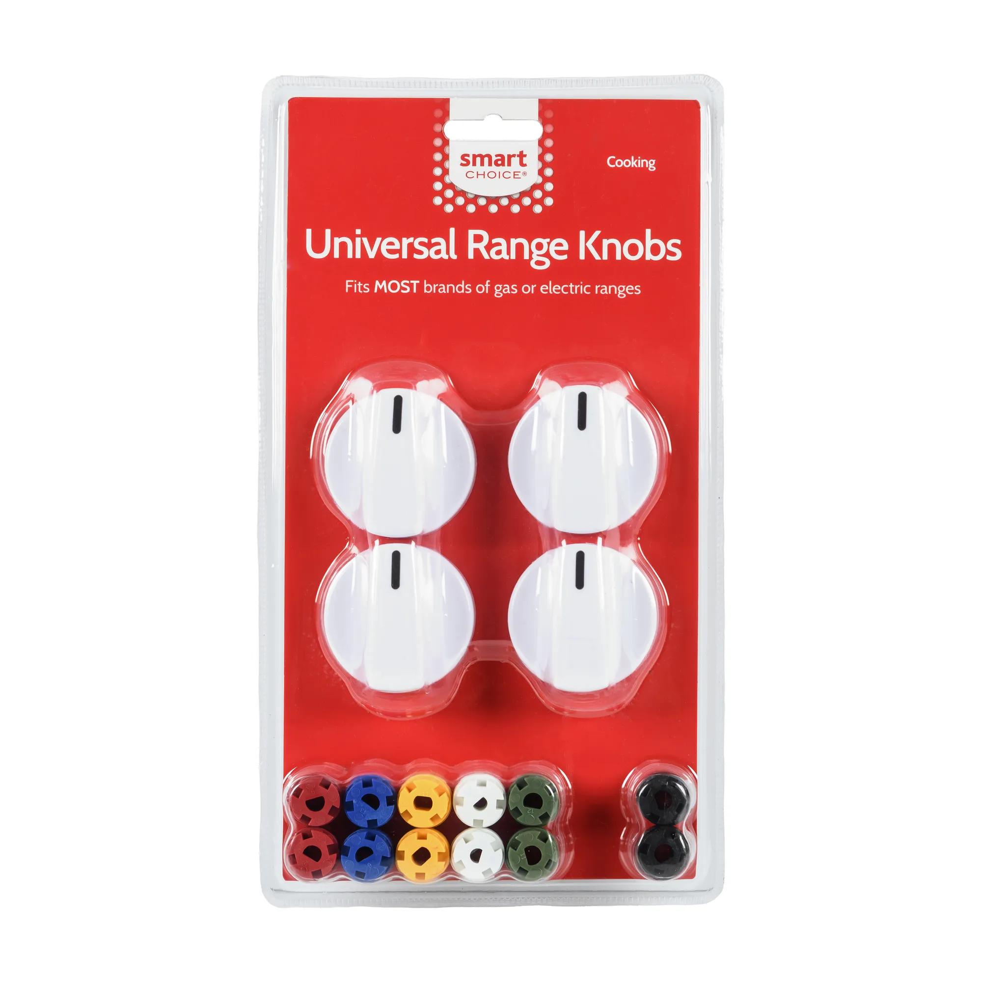SMART CHOICE UNIVERSAL RANGE KNOB KIT, WHITE (4) - KNOBKIT4W