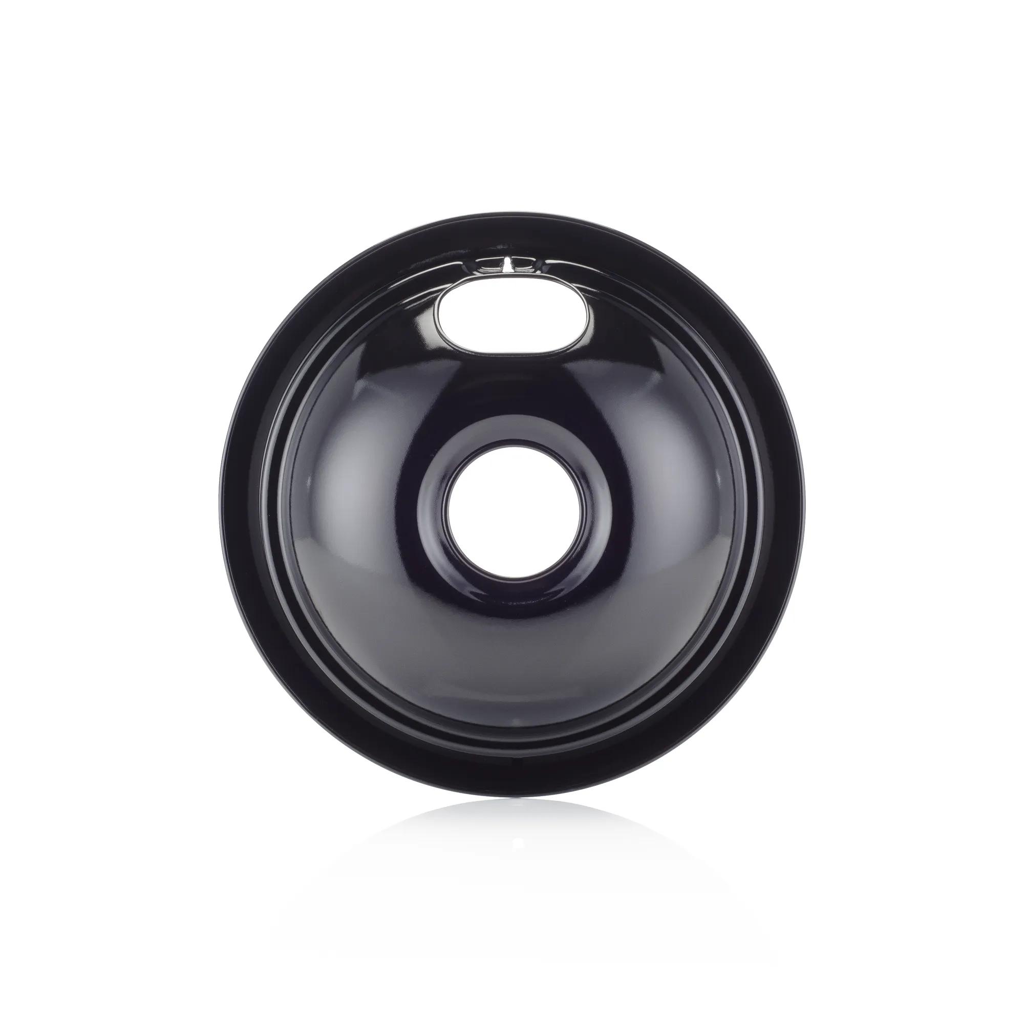 Electric Range Black Drip Pan Set (4-Pack, 6”/8”) 