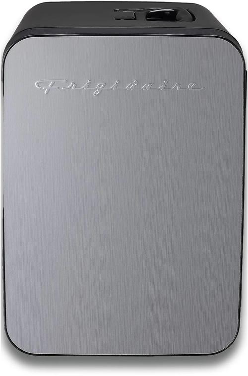 15-Can Retro Mini Fridge Cooler – Stainless Steel