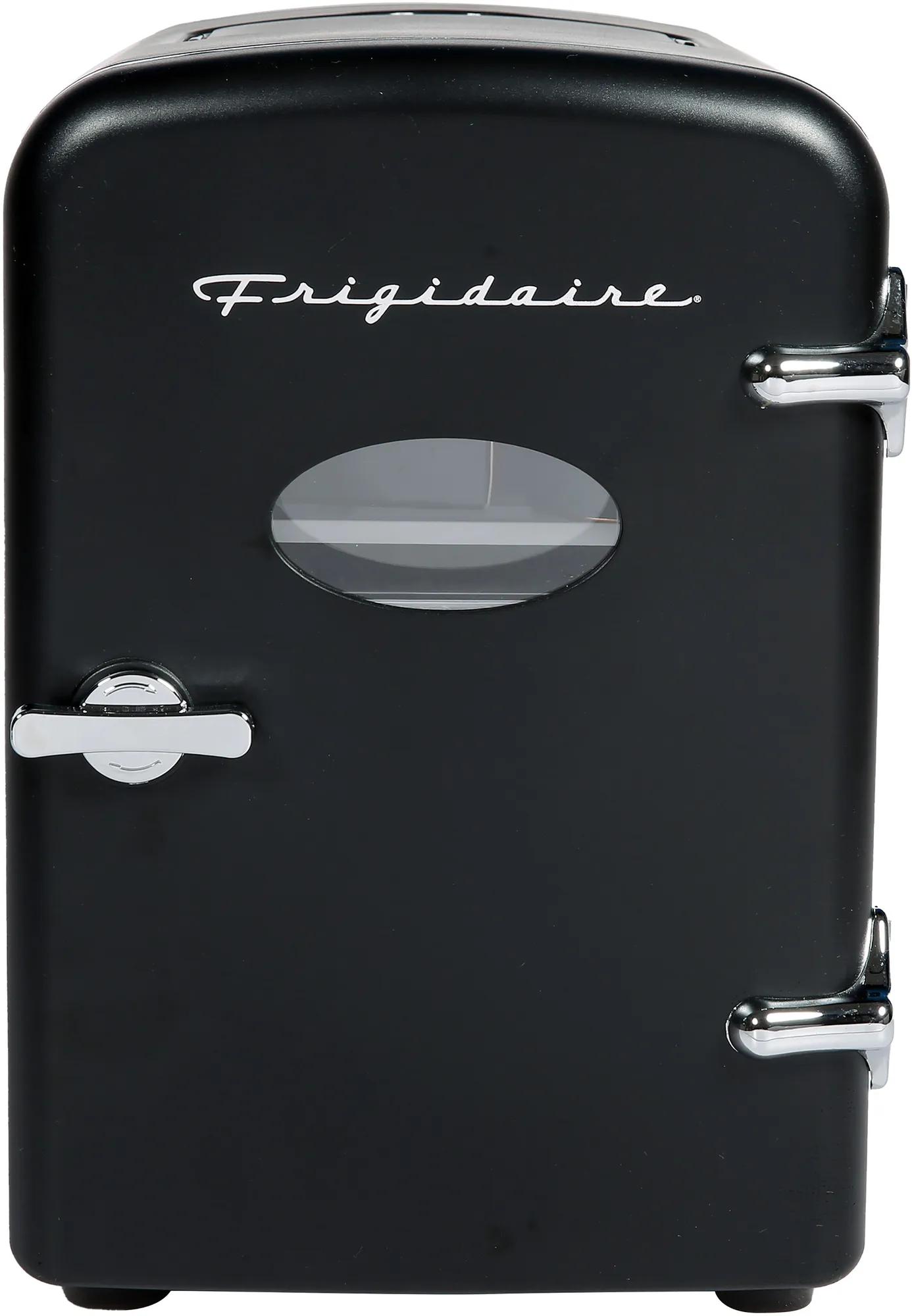 9-Can Retro Mini Fridge Cooler - Black