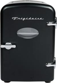 9-Can Retro Mini Fridge Cooler - Black