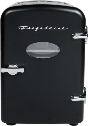 9-Can Retro Mini Fridge Cooler - Black