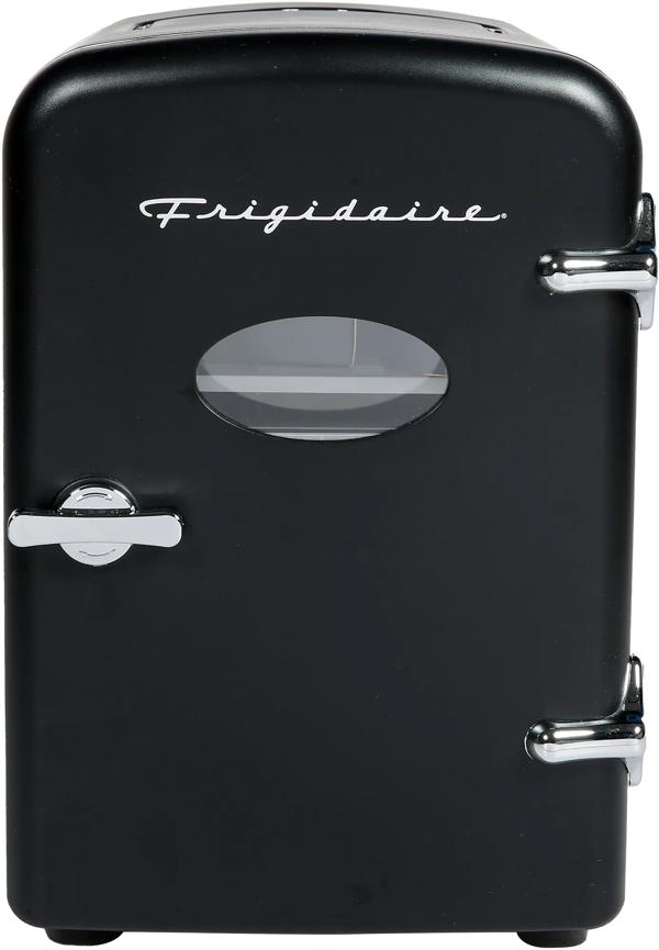 9-Can Retro Mini Fridge Cooler - Black