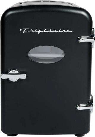 9-Can Retro Mini Fridge Cooler - Black