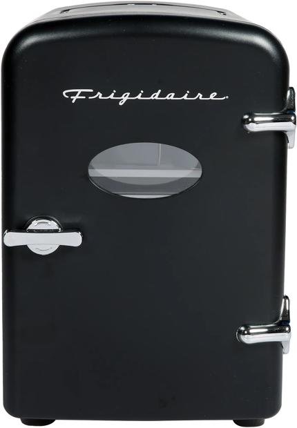 9-Can Retro Mini Fridge Cooler - Black - EFMIS175-BLACK