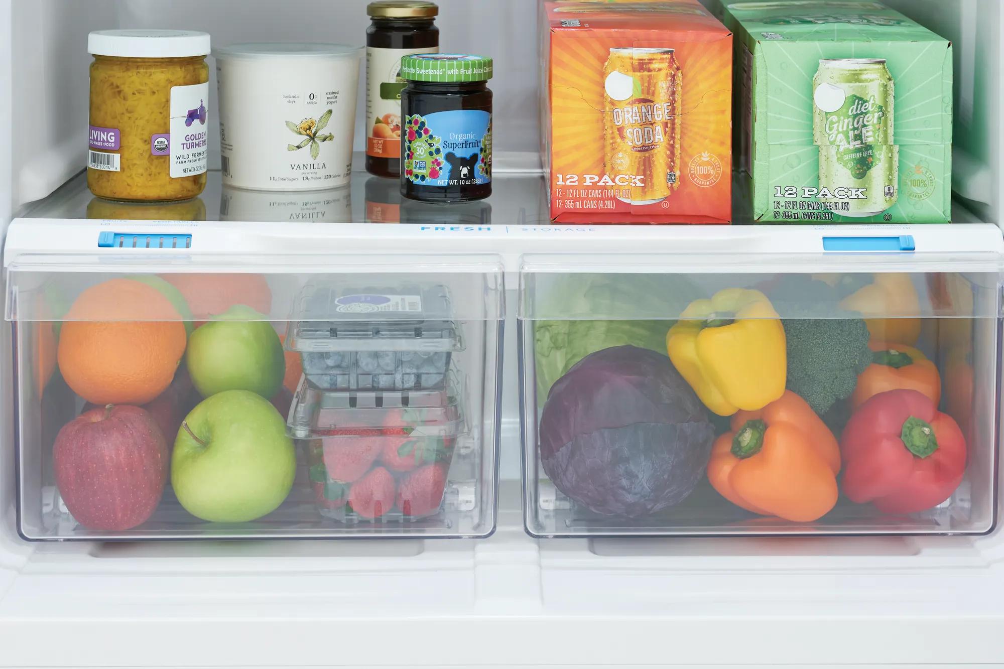 18 Cu. Ft. Garage Ready Top Freezer Refrigerator White-FFHT1814YW