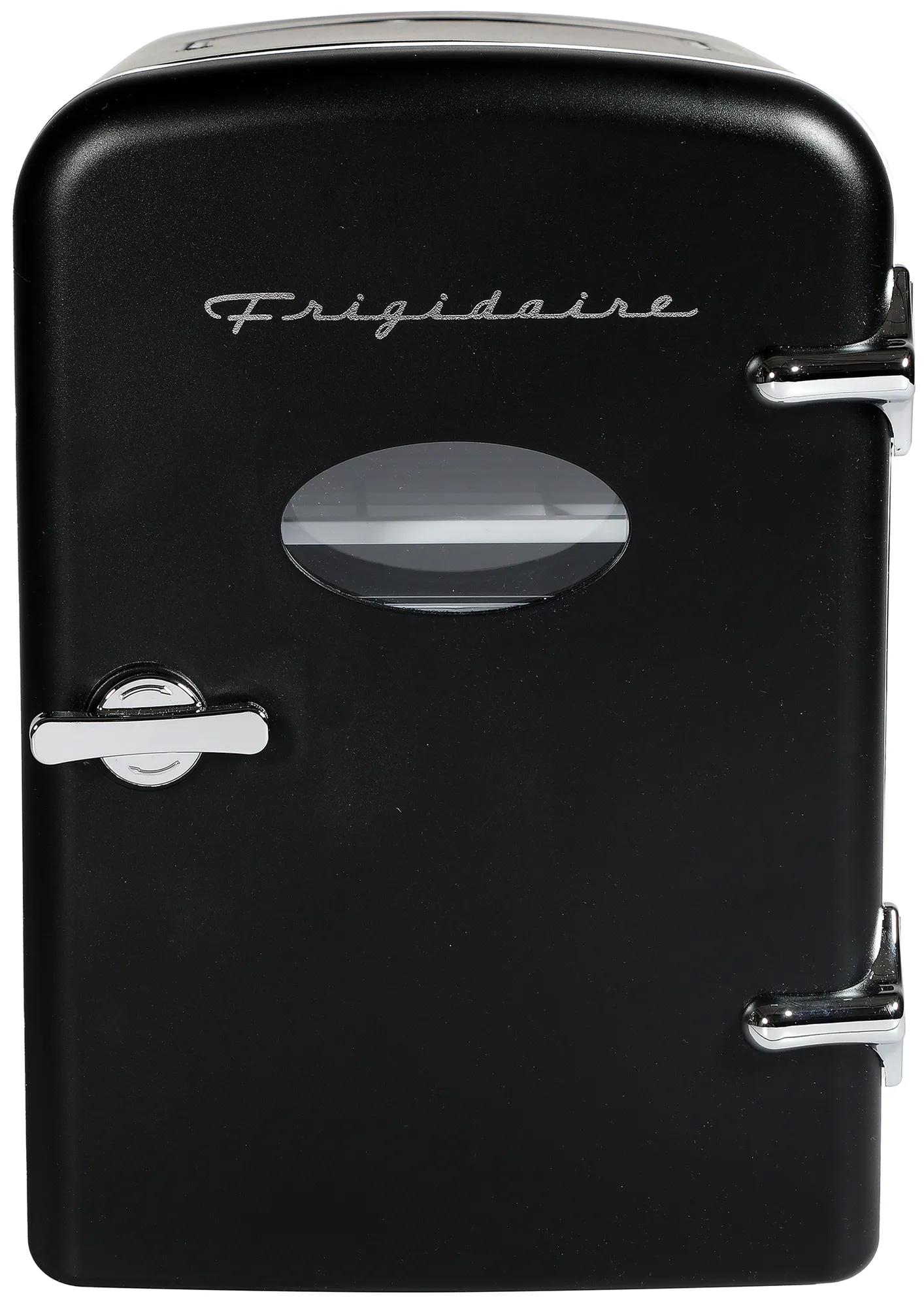 6-Can Retro Mini Fridge - Black