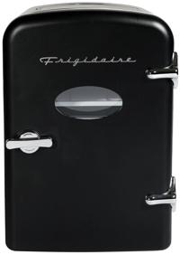 6-Can Retro Mini Fridge - Black
