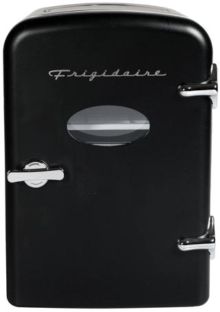 6-Can Retro Mini Fridge - Black