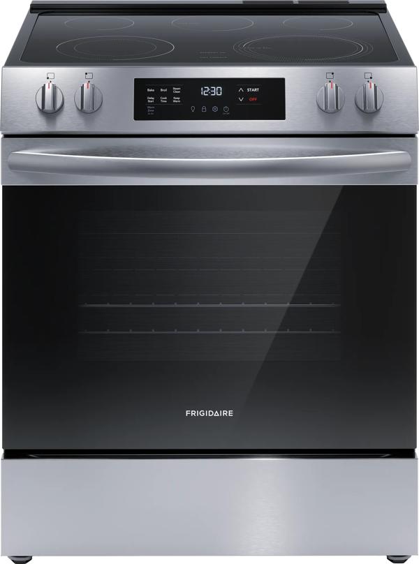 30" Electric Range with Steam Clean