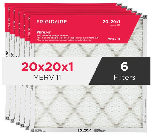 PureAir®   20" x 20" x 1" MERV 11 Premium Allergen Air Filter - 6 Pack - HVAC2020116